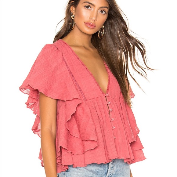 Tularosa Tops - NWT Tularosa Jojo pink blouse xs